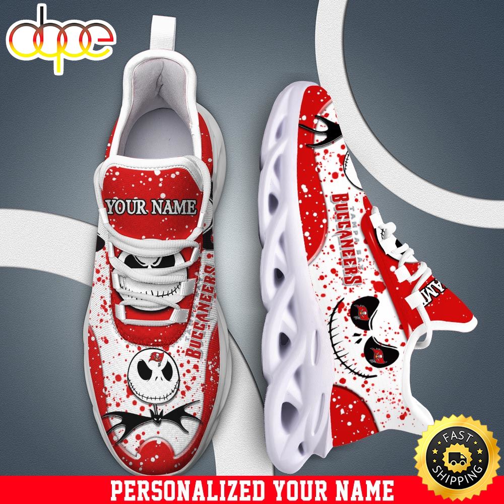Jack Skellington Tampa Bay Buccaneers White NFL Clunky Shoess Personalized Your Name T9o7tx.jpg