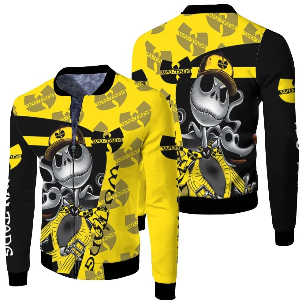 Jack Skellington Wu Tang Clan Halloween Hip Hop 3d Printed 3d Jersey Fleece Bomber Jacket Zceqsi.jpg