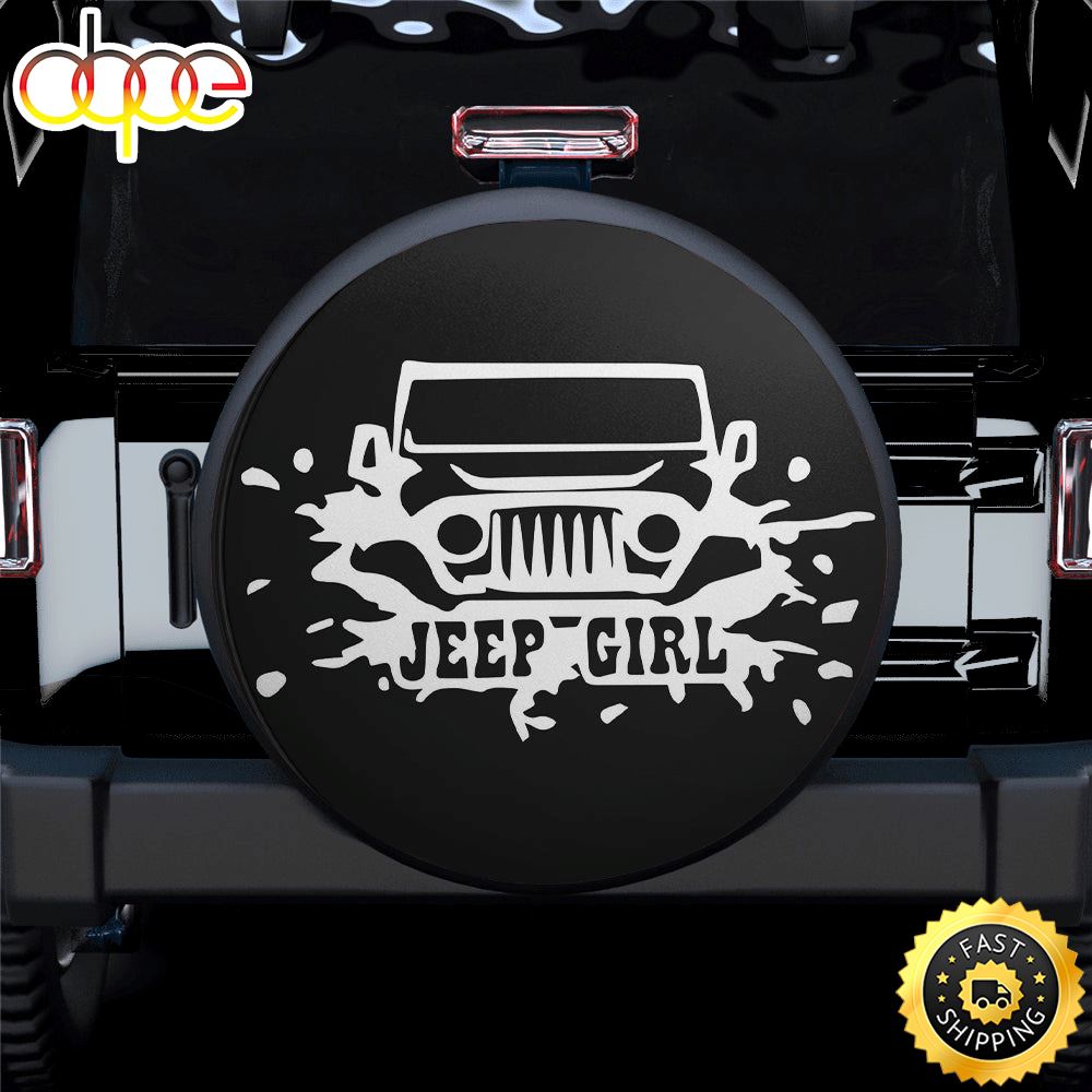 Jeep Girl Car Spare Tire Covers Gift For Campers Sbcvfj