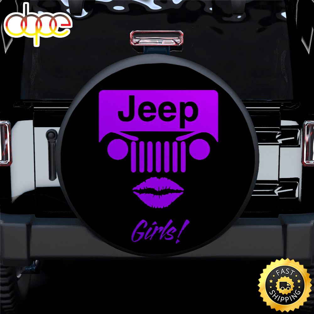 Jeep Girl Purple Car Spare Tire Covers Gift For Campers Xhztdj