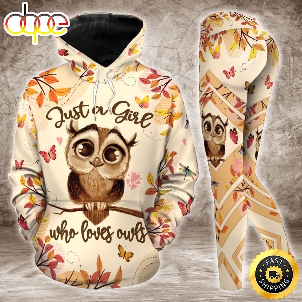Just A Girl Who Loves Owls All Over Print Leggings Hoodie Set Outfit For Women Vnriam.jpg