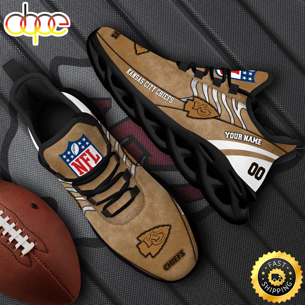 Kansas City Chiefs NFL Clunky Shoes For Fans Custom Name And Number