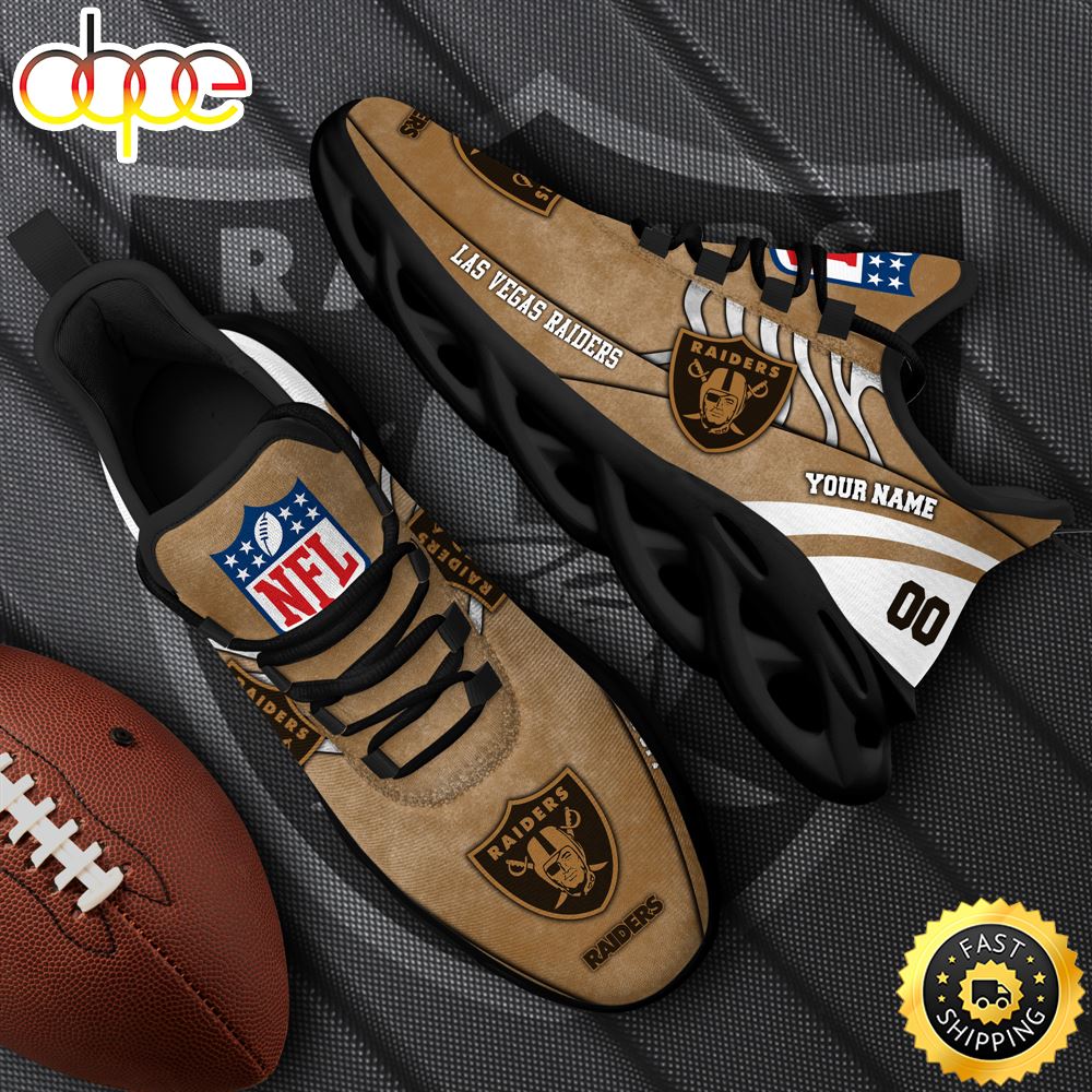 Las Vegas Raiders NFL Clunky Shoes For Fans Custom Name And Number
