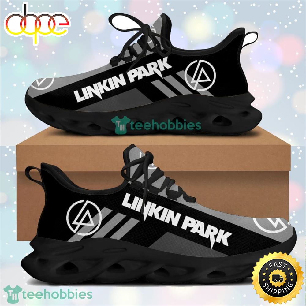 Linkin Park Grey Striped Max Soul Shoes Running Sneaker For Men And Women
