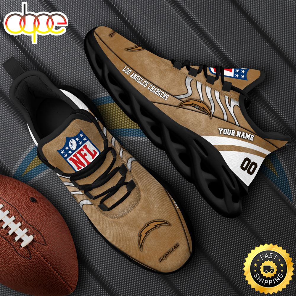 Los Angeles Chargers NFL Clunky Shoes For Fans Custom Name And Number