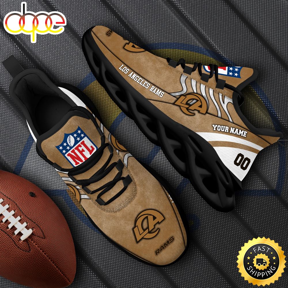 Los Angeles Rams NFL Clunky Shoes For Fans Custom Name And Number