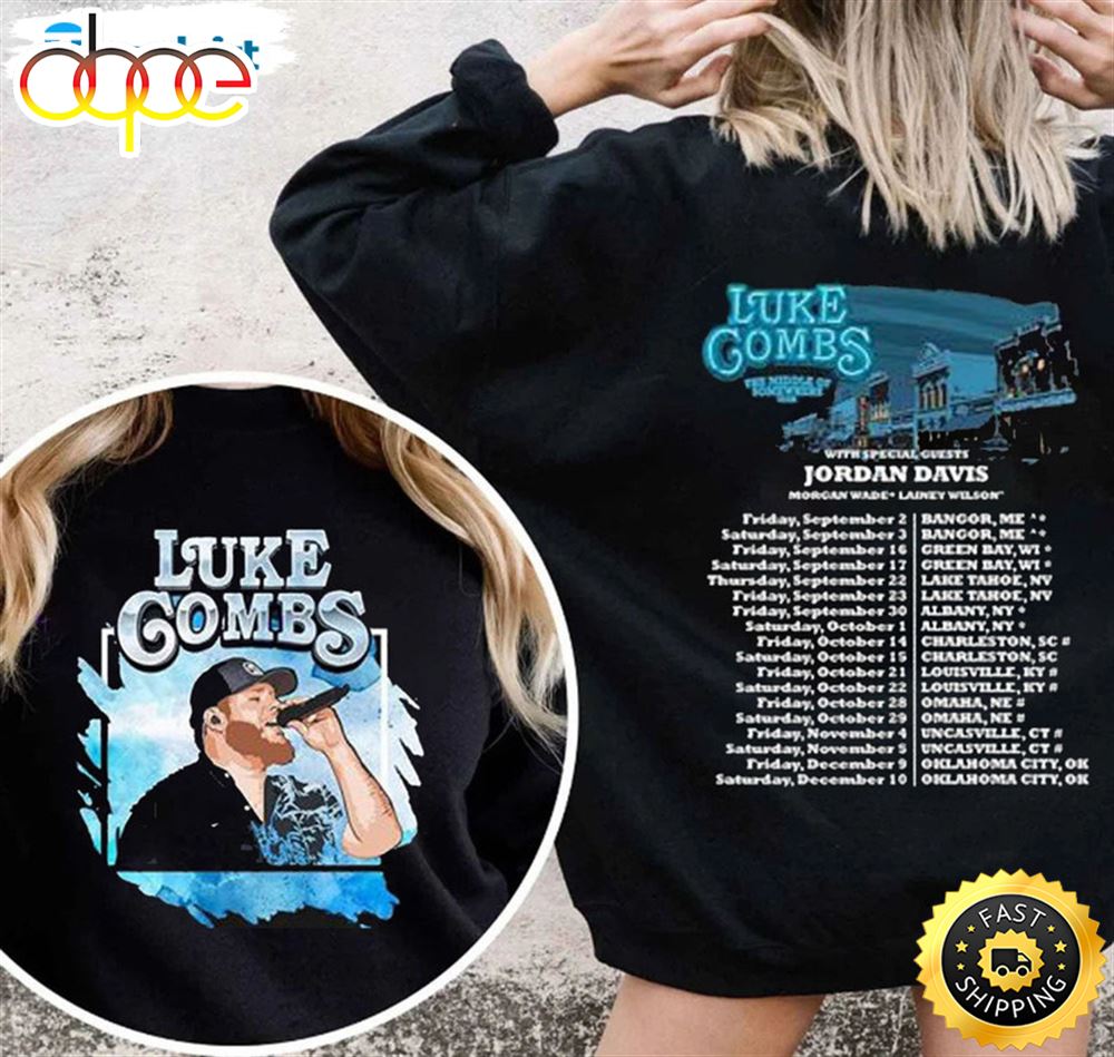 Luke Combs World Tour 2023 Shirt Dates V1fkzg