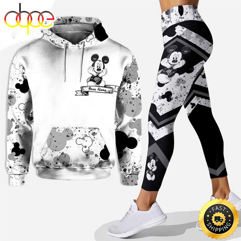 Luxury Personalized Mickey Mouse 3D Hoodie Leggings