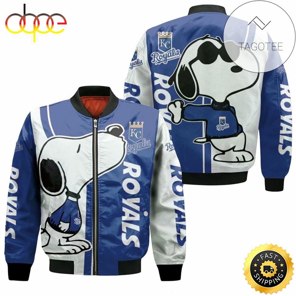 MLB Kansas City Royals Snoopy Lover Bomber Jacket