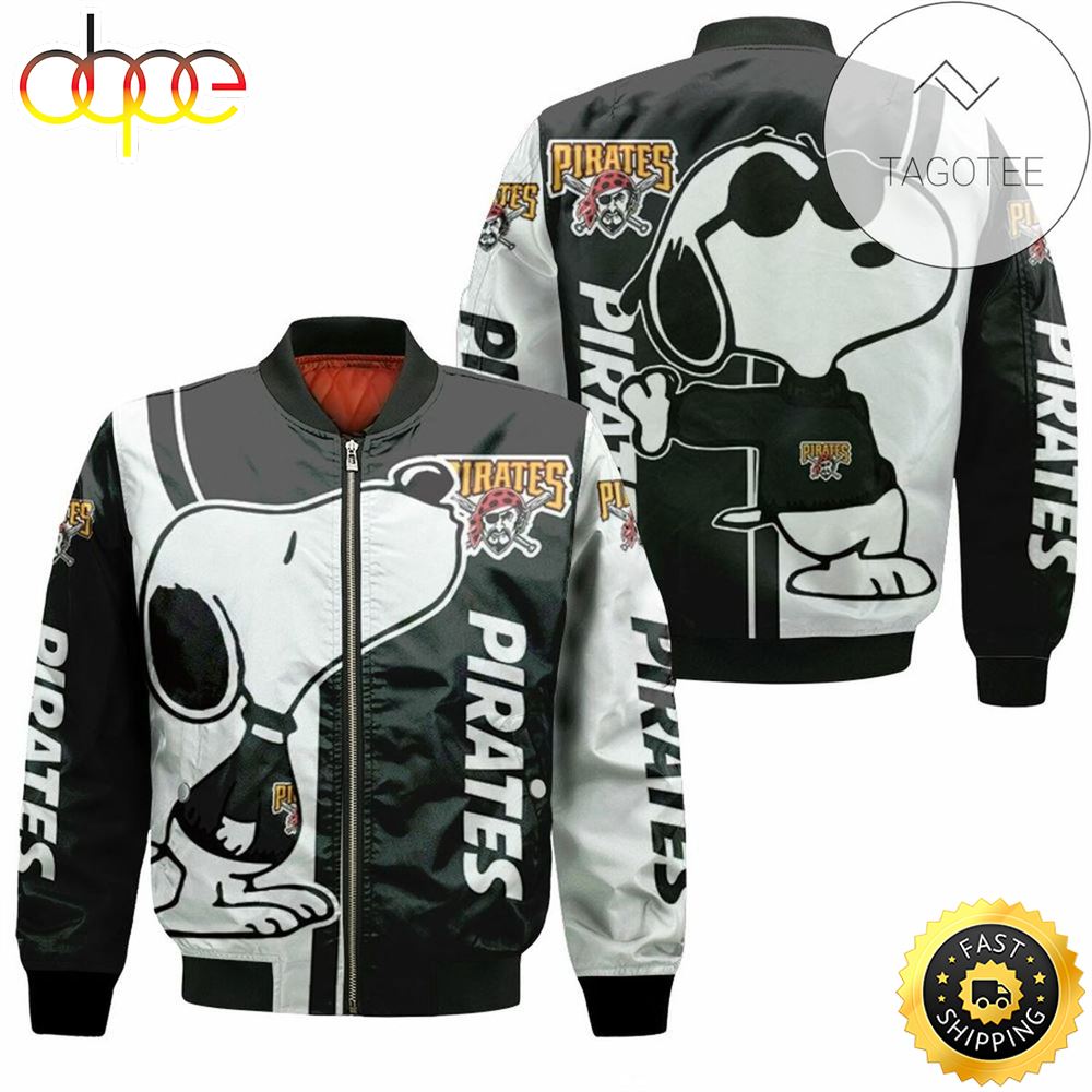 MLB Pittsburgh Pirates Snoopy Lover Bomber Jacket