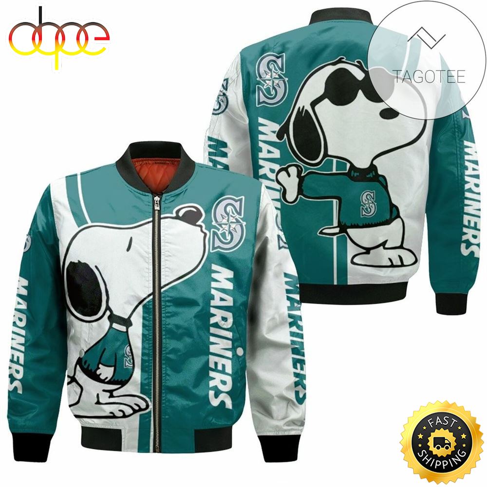 MLB Seattle Mariners Snoopy Lover Bomber Jacket