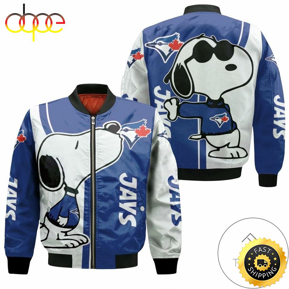 MLB Toronto Blue Jays Snoopy Lover Bomber Jacket