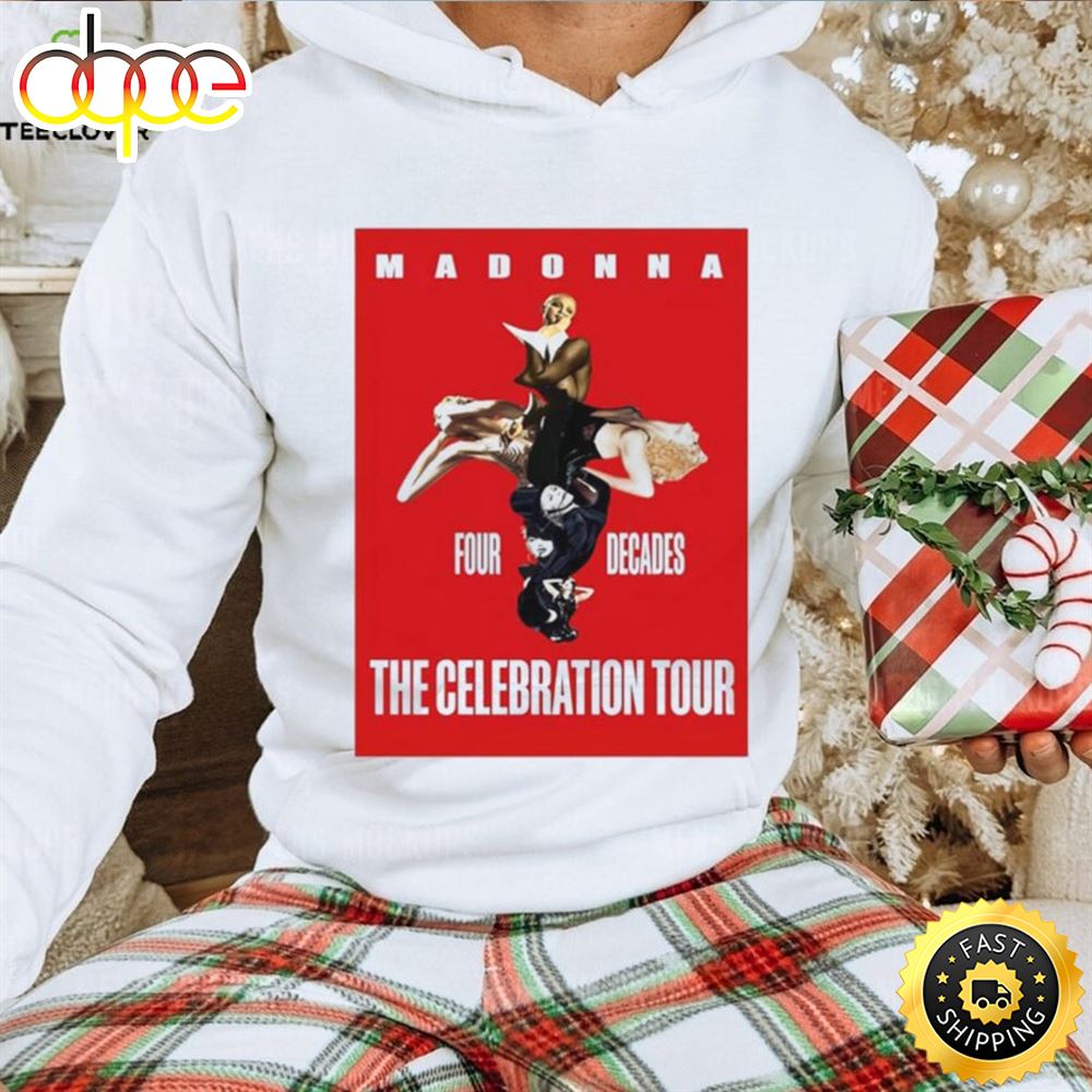 Madonna Poster 2023 Four Decades The Celebration World Tour Shirt