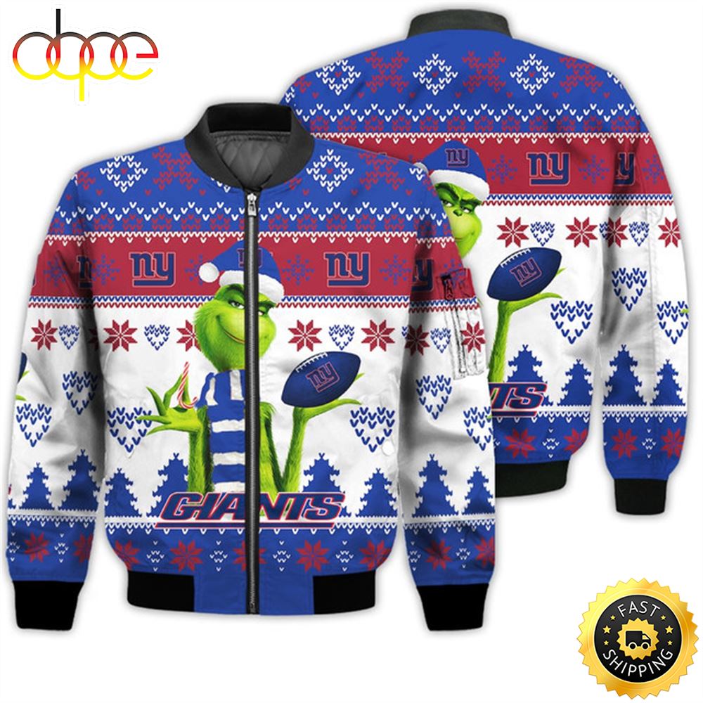 Merry Christmas 2023 Ugly Unisex Super Bowl American Grinch Cute Giants 3D Bomber Jacket Inaidf.jpg