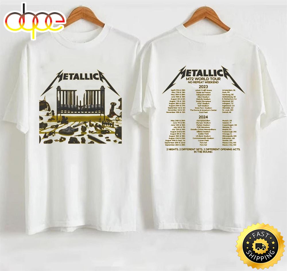 Metallica Tour 2023 Shirt Metallica Skull Shirt Nxwuhz