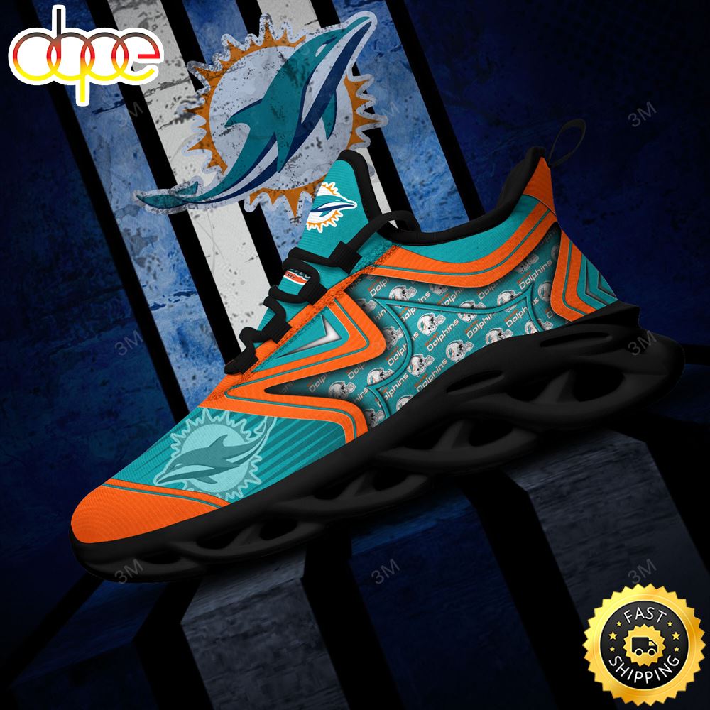 Miami Dolphins NFL Clunky Shoes Running Adults Sports Sneakers Gift For Football Cqxzo0.jpg