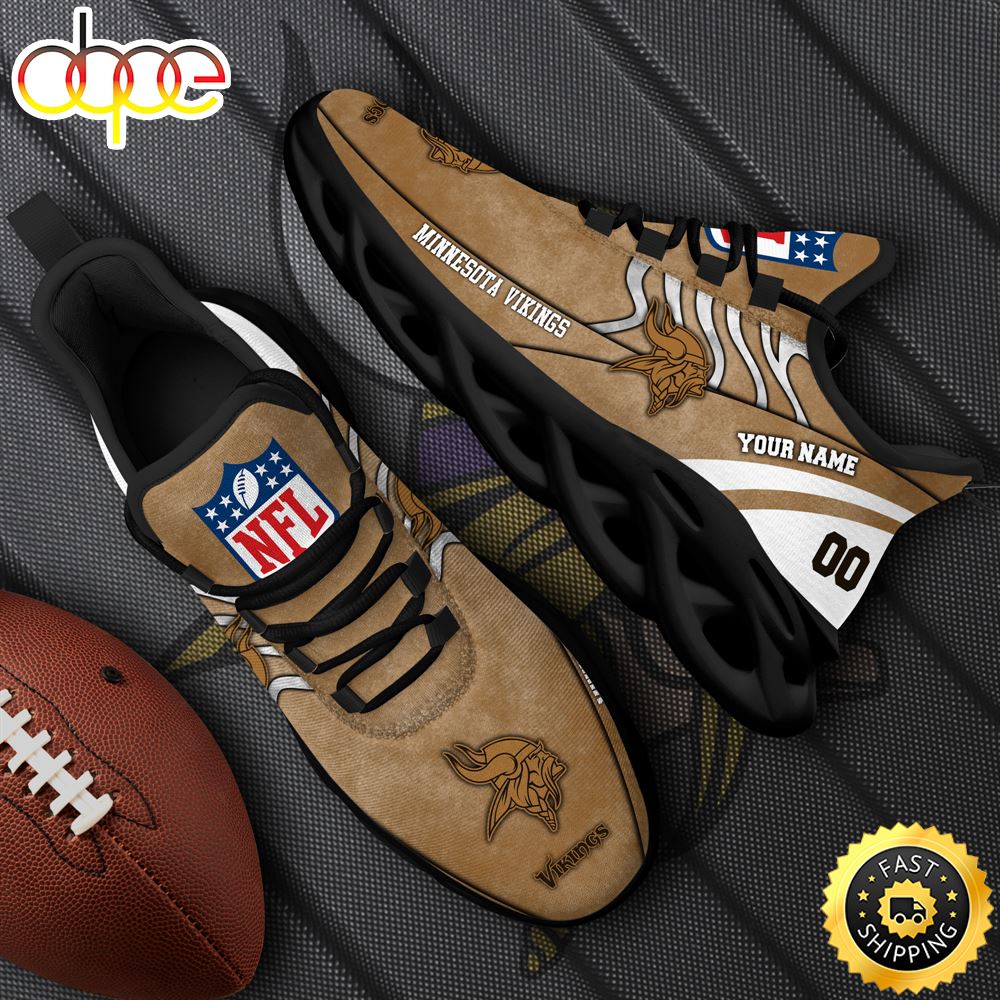 Minnesota Vikings NFL Clunky Shoes For Fans Custom Name And Number