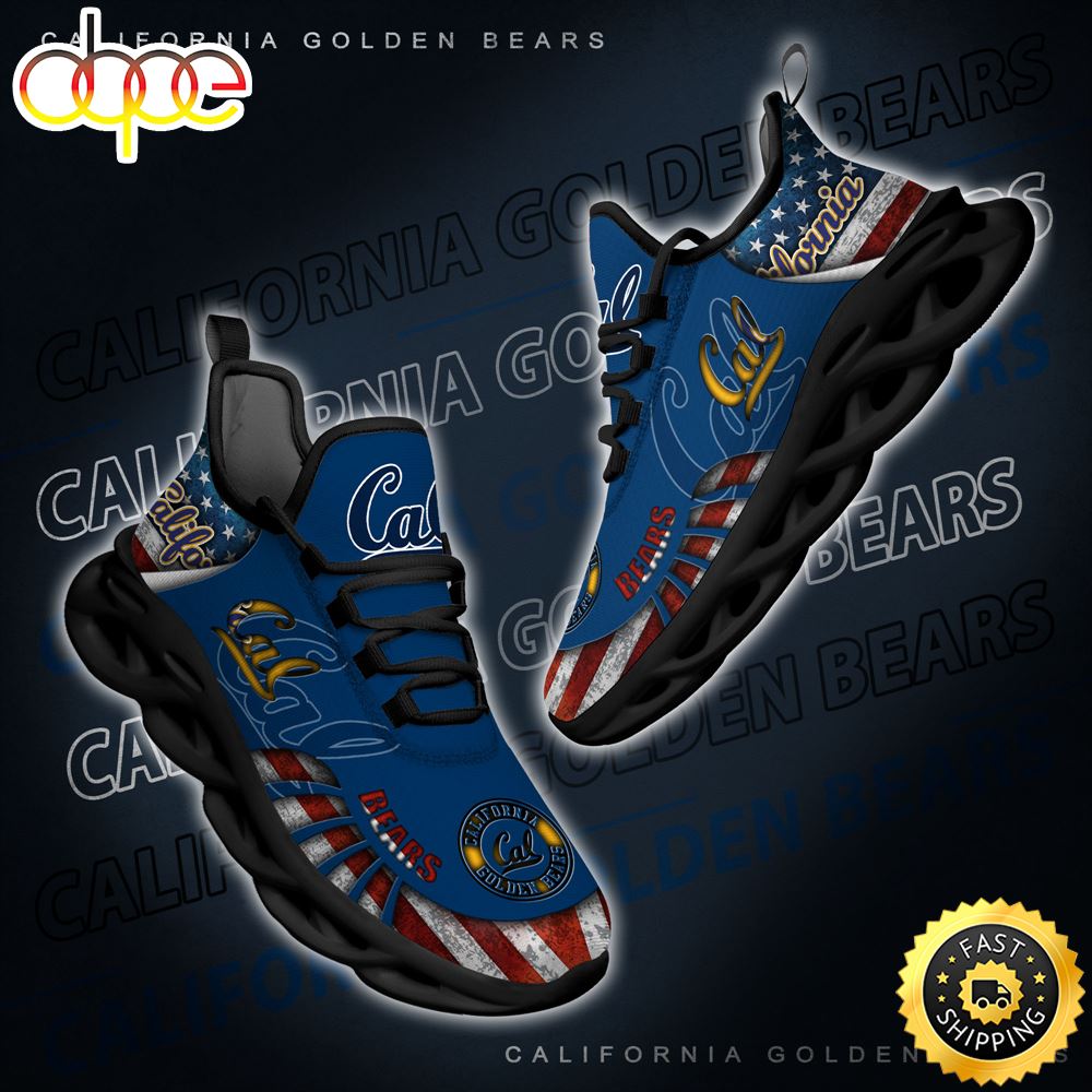 NCAA California Golden Bears Black And White Clunky Shoes New Style For Fans