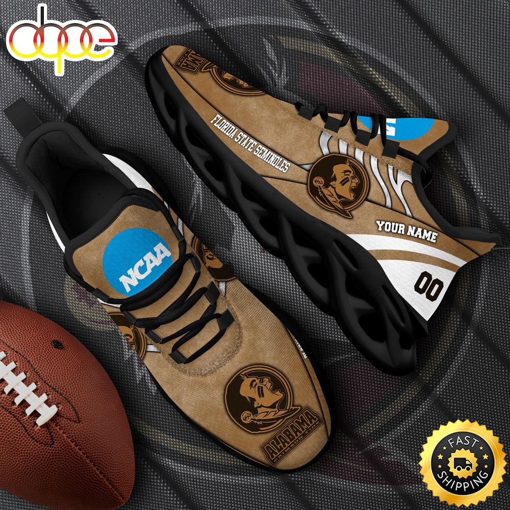 NCAA Florida State Seminoles Black Max Soul Shoes White Max Soul Shoes Custom Your Name And Number Dofuct.jpg