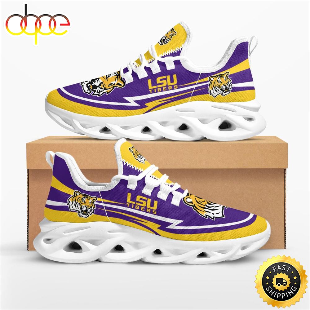 NCAA LSU Tigers Are Coming Curves Max Soul Shoes
