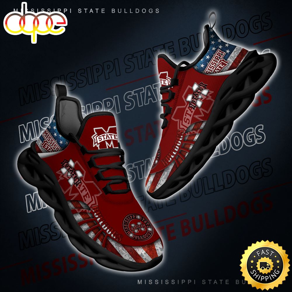 NCAA Mississippi State Bulldogs Black And White Clunky Shoes New Style For Fans Lmeuni.jpg