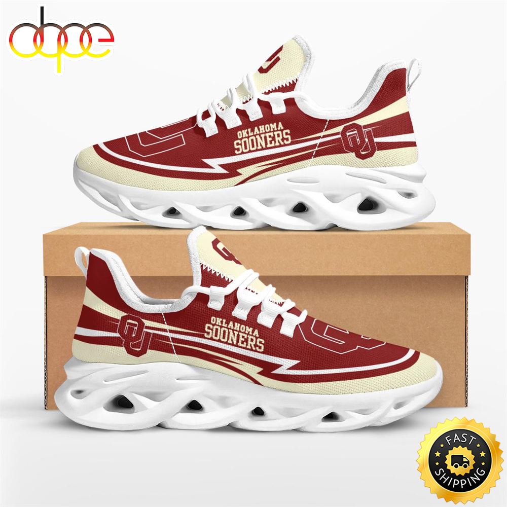 NCAA Oklahoma Sooners Are Coming Curves Max Soul Shoes