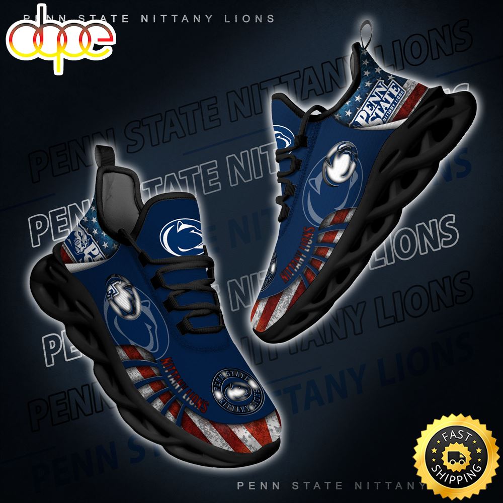 NCAA Penn State Nittany Lions Black And White Clunky Shoes New Style For Fans Fzqgb9.jpg