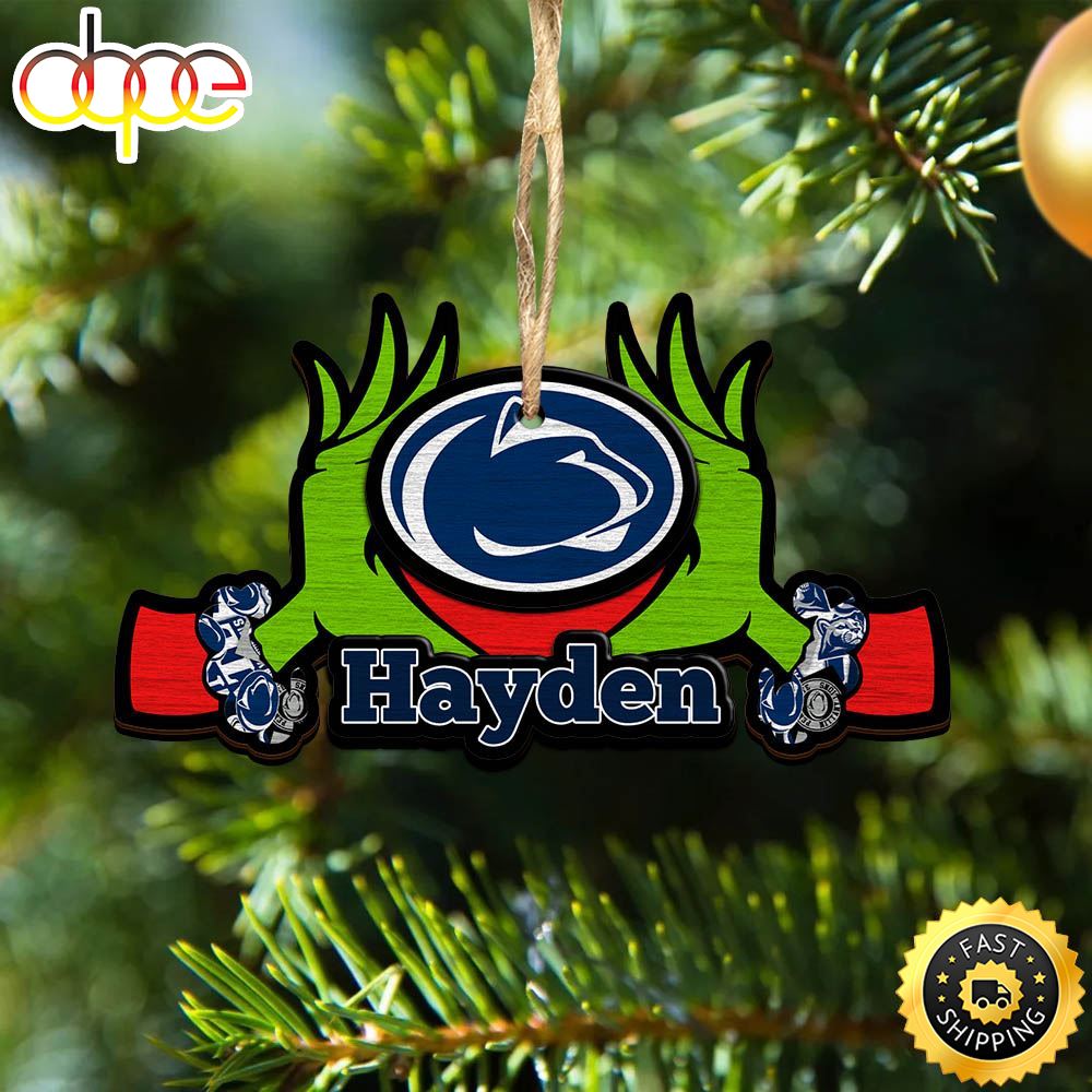 NCAA Penn State Nittany Lions Grinch Christmas Ornament Personalized Your Name Li7iet.jpg