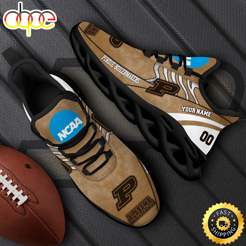 NCAA Purdue Boilermakers Black Max Soul Shoes White Max Soul Shoes Custom Your Name And Number Xmcmsj.jpg