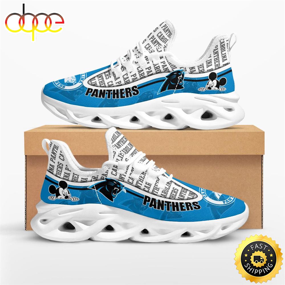 NFL Carolina Panthers Mickey Mouse Max Soul Shoes
