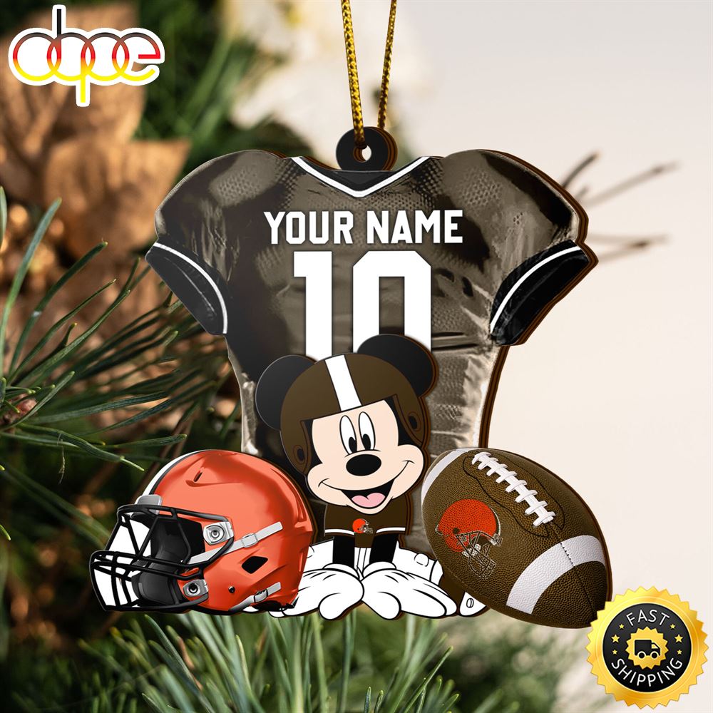 NFL Cleveland Browns Mickey Mouse Christmas Ornament Custom Your Name And Number Zxytba.jpg