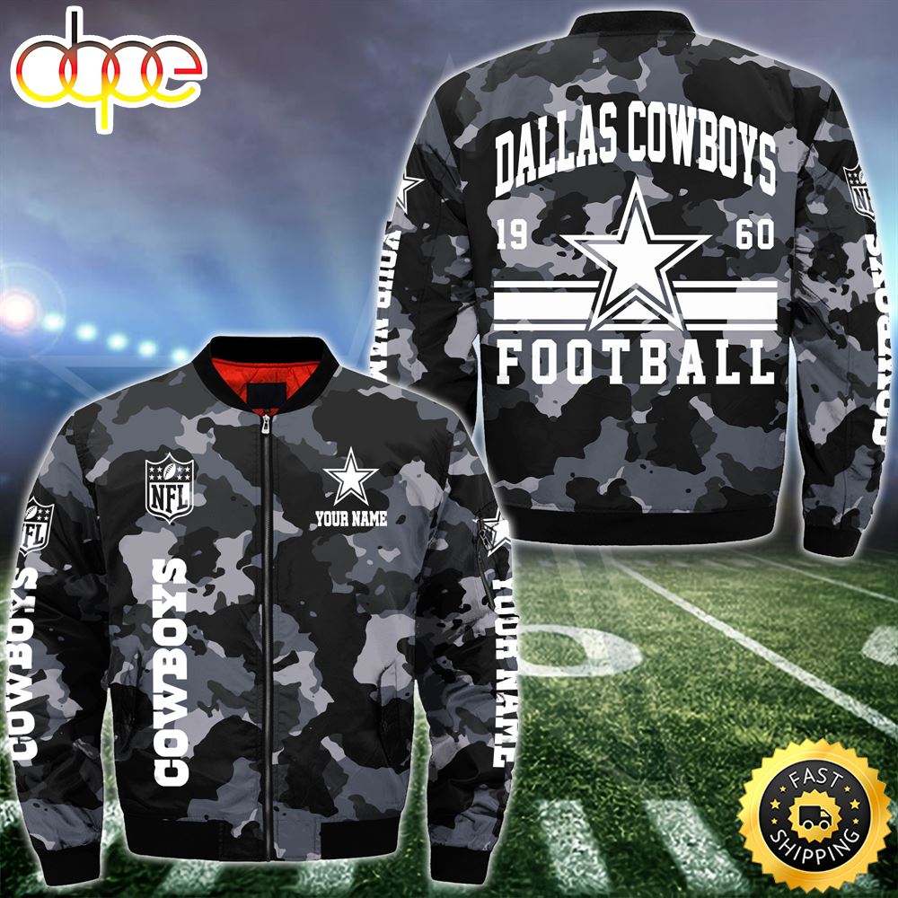 NFL Dallas Cowboys Bomber Jacket Custom Your Name