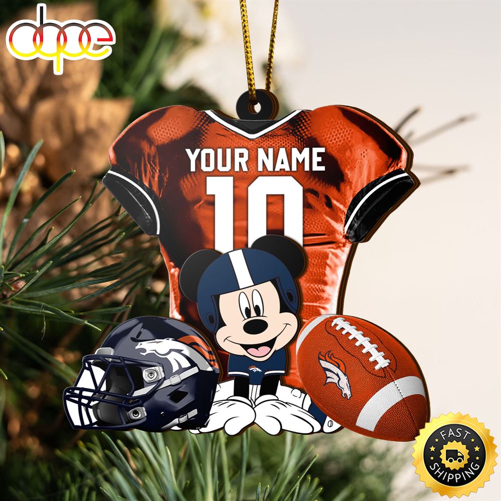 NFL Denver Broncos Mickey Mouse Christmas Ornament Custom Your Name And Number Awig1v.jpg