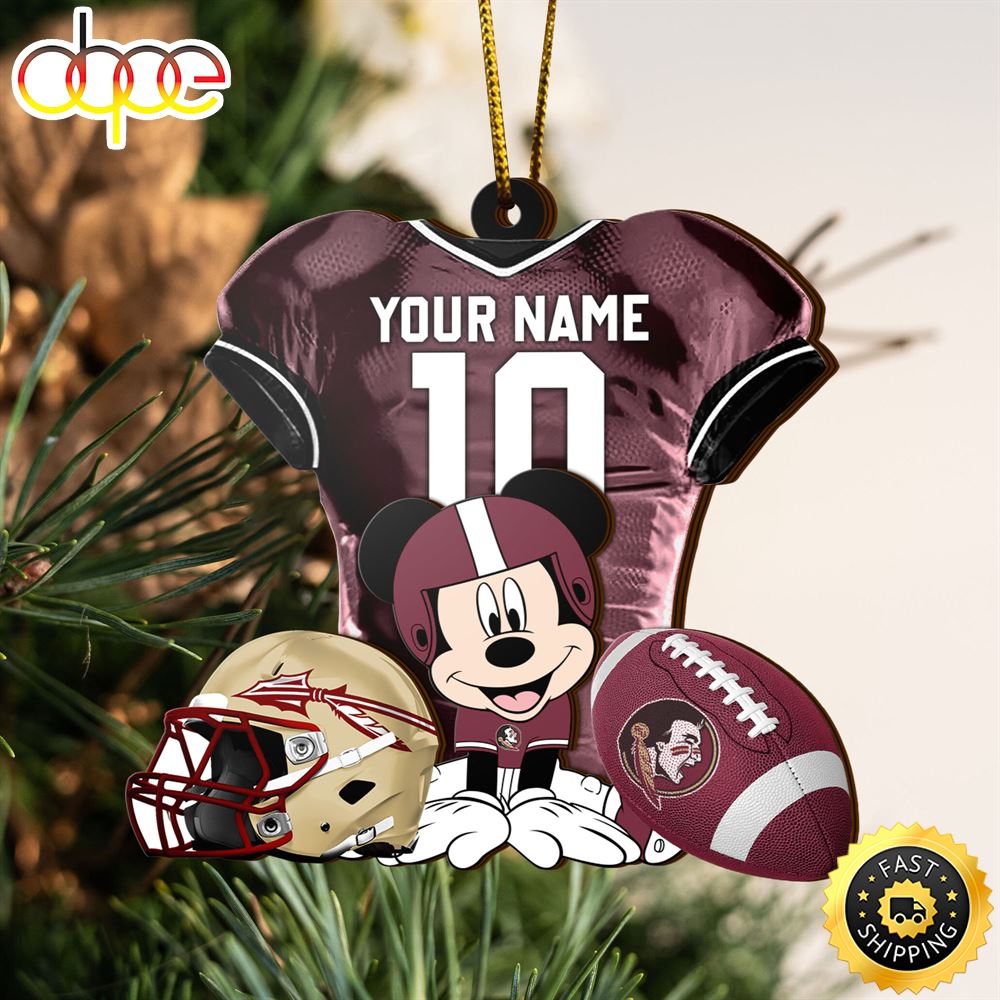 NFL Florida State Seminoles Mickey Mouse Christmas Ornament Custom Your Name And Number Jjkhve.jpg