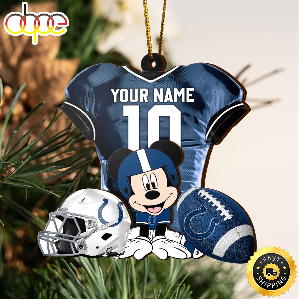 NFL Indianapolis Colts Mickey Mouse Christmas Ornament Custom Your Name And Number Sqt2go.jpg