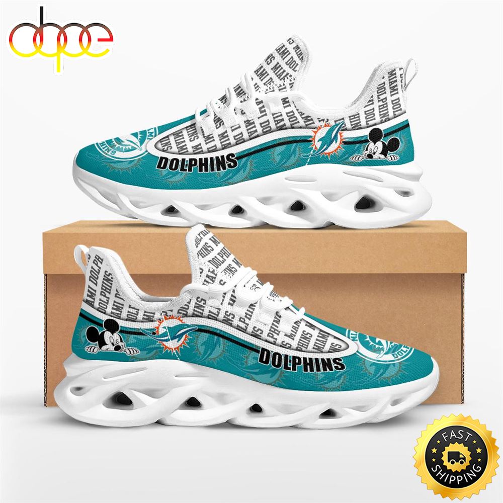 NFL Miami Dolphins Mickey Mouse Max Soul Shoes
