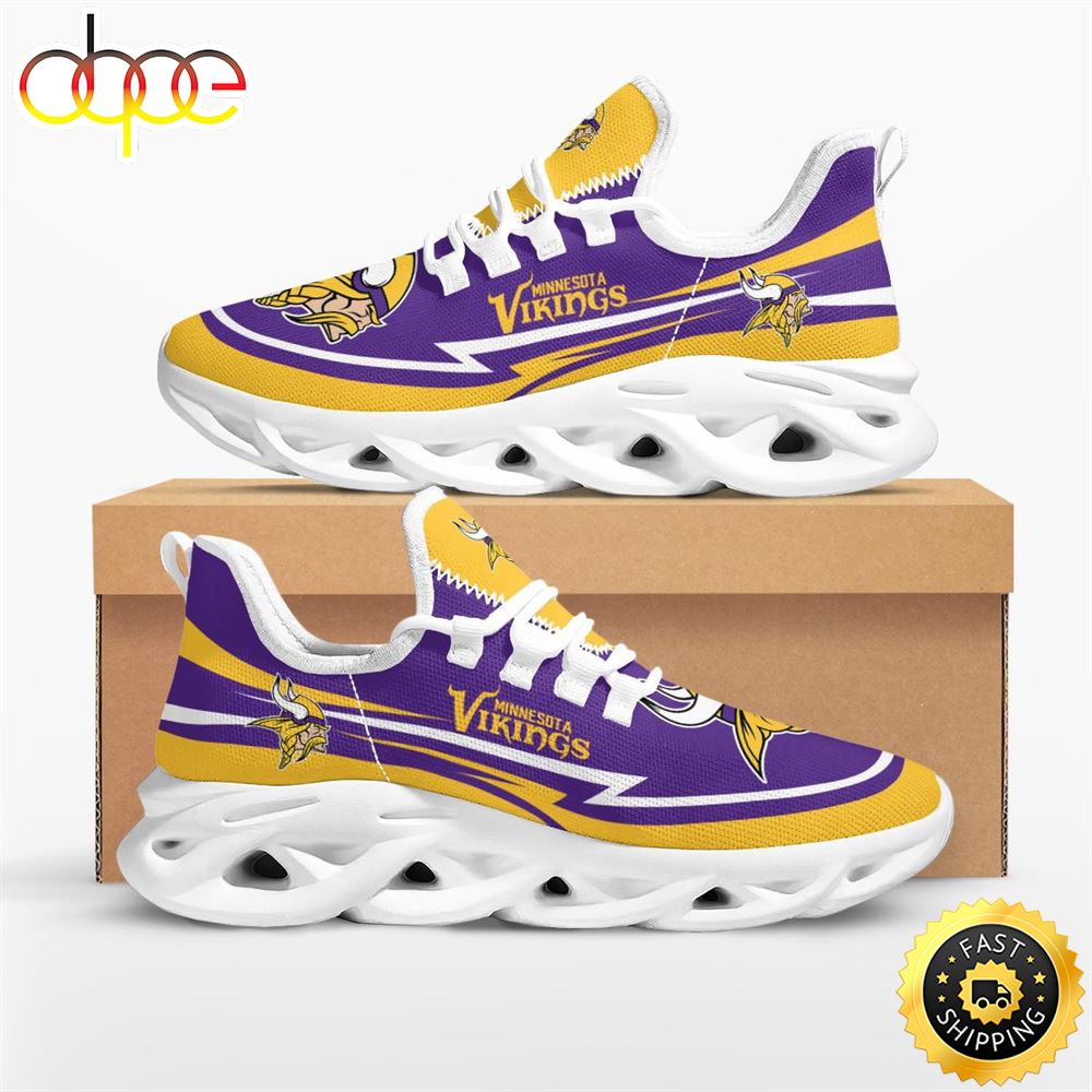 NFL Minnesota Vikings Are Coming Curves Max Soul Shoes