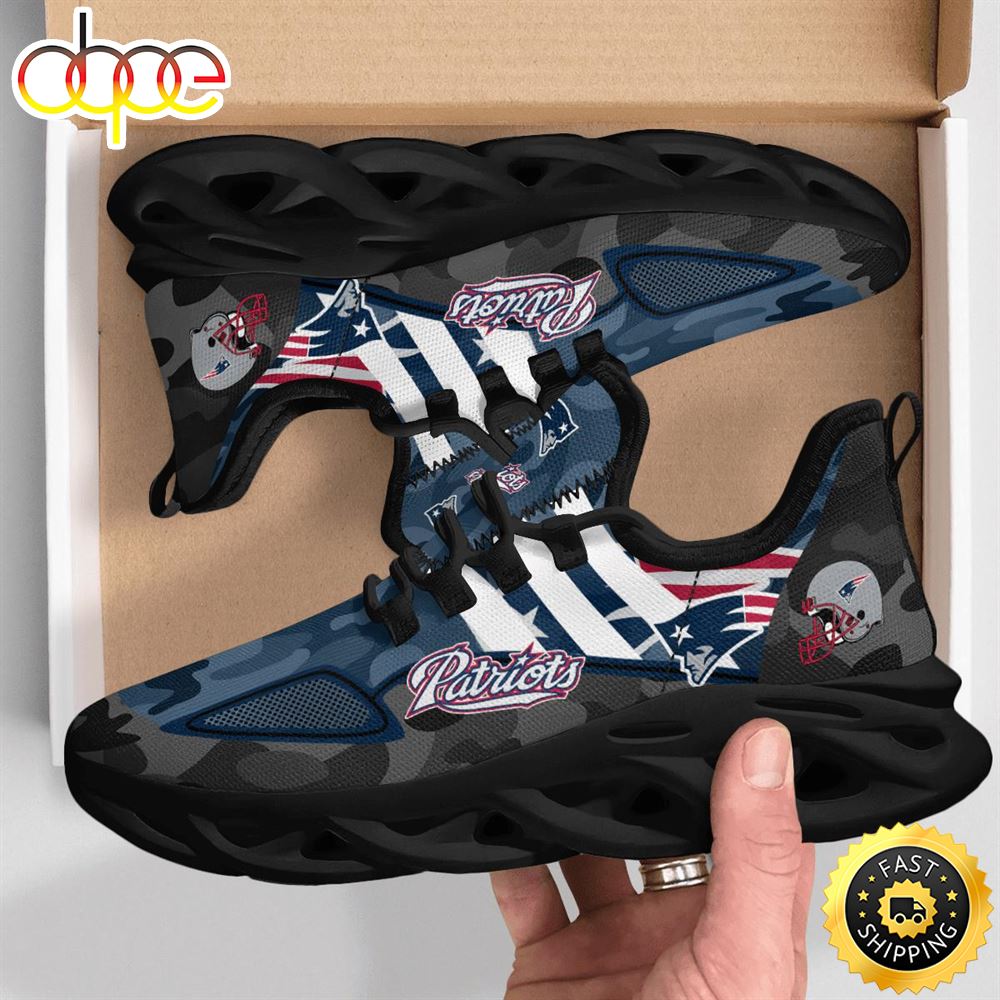 NFL New England Patriots Military Camouflage M Soul Shoes