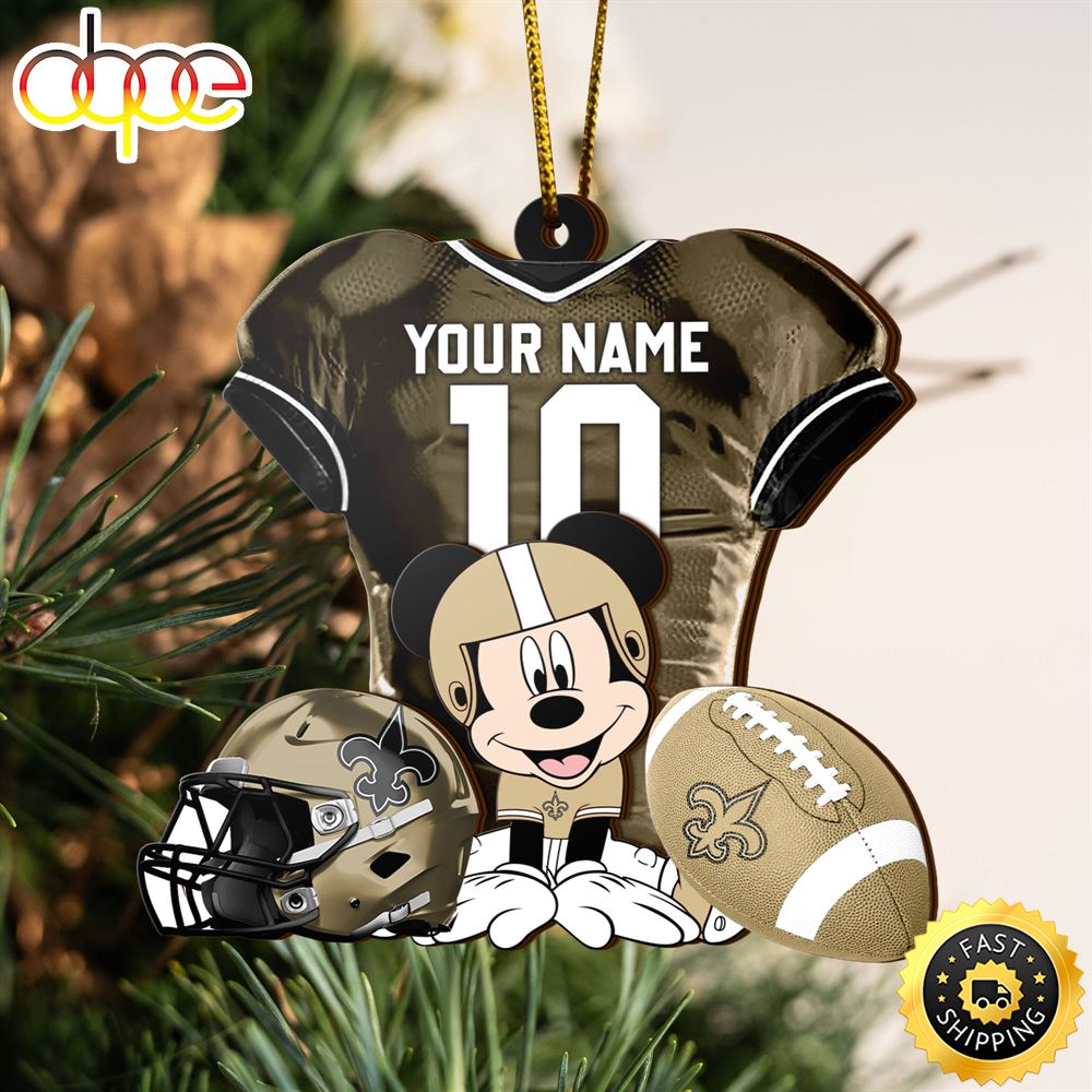 NFL New Orleans Saints Mickey Mouse Christmas Ornament Custom Your Name And Number Tmy7qe.jpg