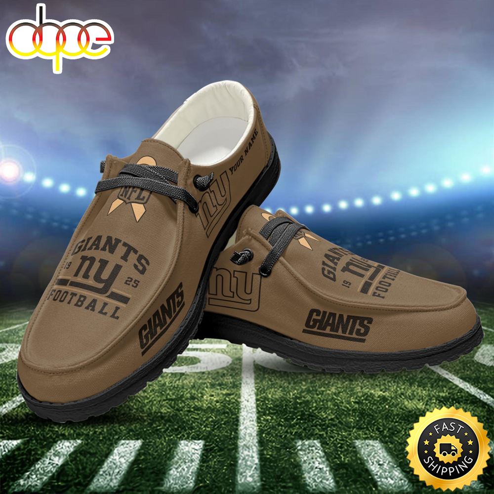 NFL New York Giants H D Shoes Custom Your Name Football Team Shoes For Fan