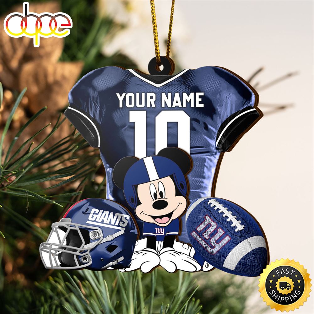 NFL New York Giants Mickey Mouse Christmas Ornament Custom Your Name And Number Hhplxx.jpg