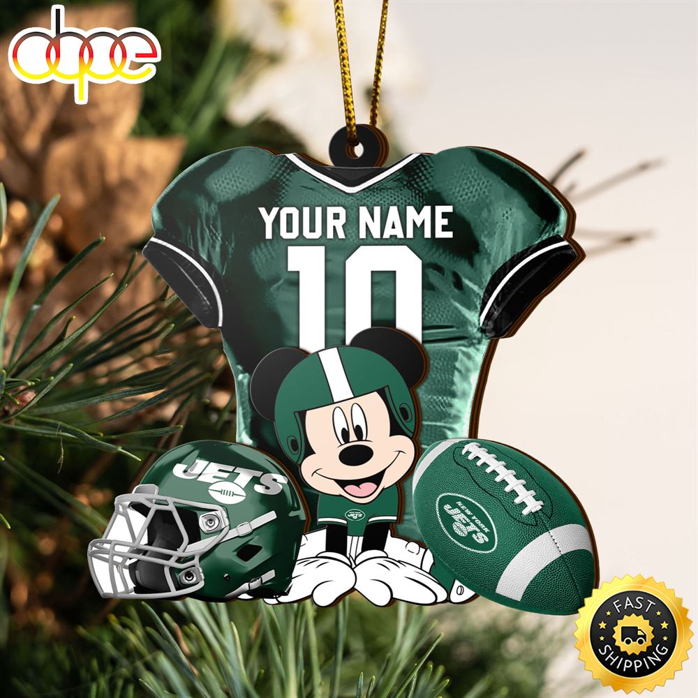 NFL New York Jets Mickey Mouse Christmas Ornament Custom Your Name And Number Nnyagp.jpg