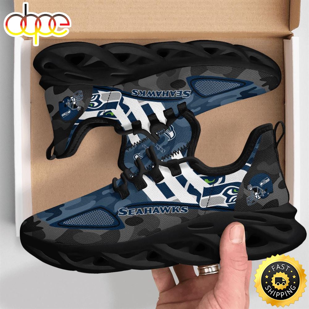 NFL Seattle Seahawks Military Camouflage M Soul Shoes