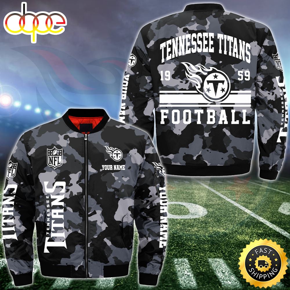 NFL Tennessee Titans Bomber Jacket Custom Your Name