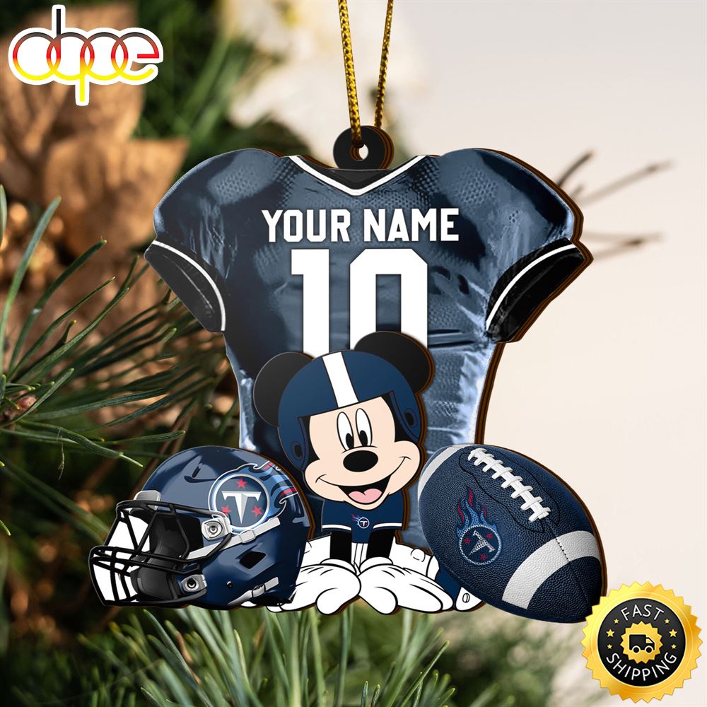 NFL Tennessee Titans Mickey Mouse Christmas Ornament Custom Your Name And Number N8opnn.jpg