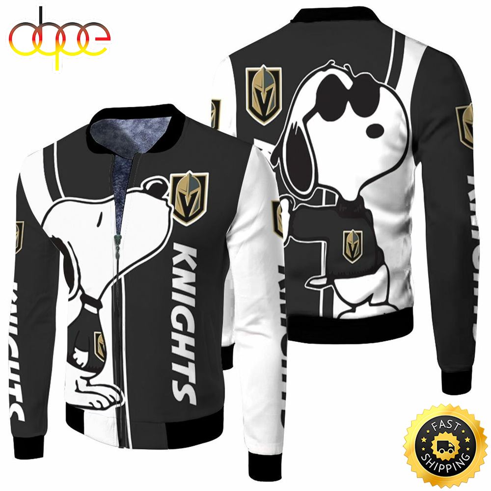 NHL Vegas Golden Knights Snoopy Lover Bomber Jacket