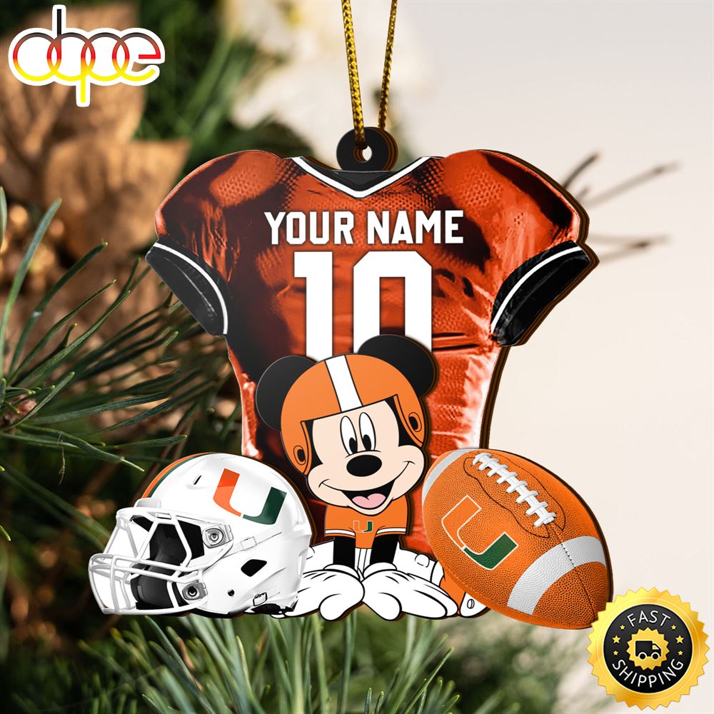 Ncaa Miami Hurricanes Mickey Mouse Christmas Ornament Custom Your Name And Number Ceabgf.jpg