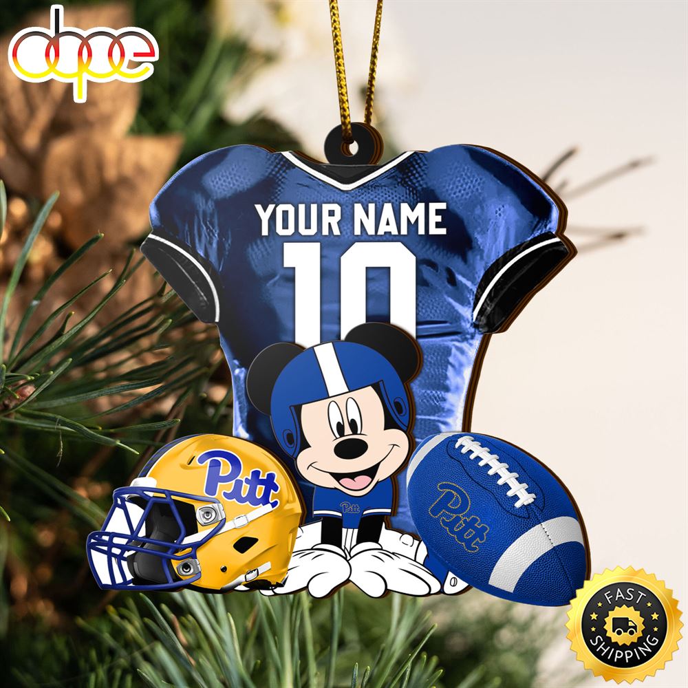 Ncaa Pittsburgh Panthers Mickey Mouse Christmas Ornament Custom Your Name And Number Zzvph4.jpg