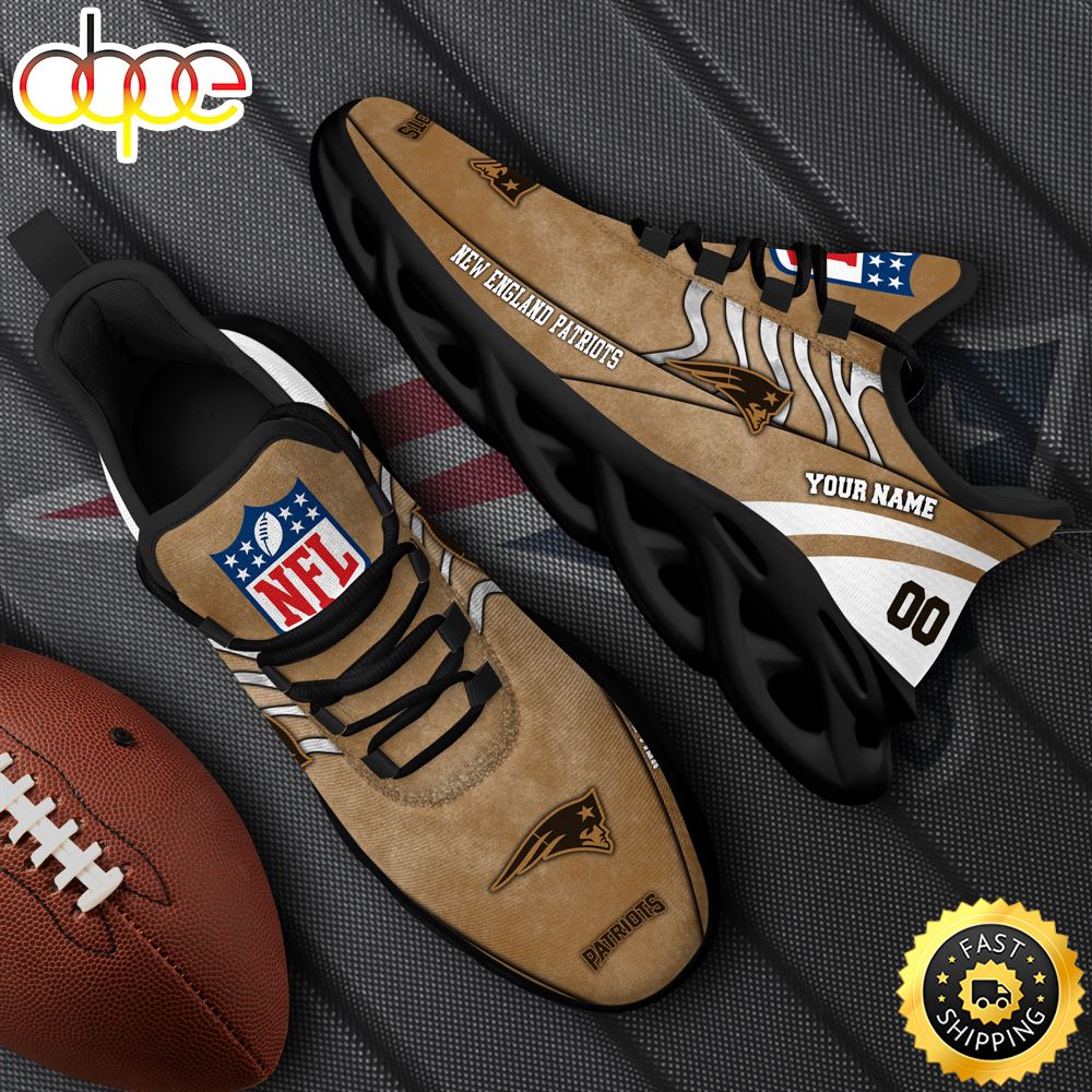 New England Patriots NFL Clunky Shoes For Fans Custom Name And Number