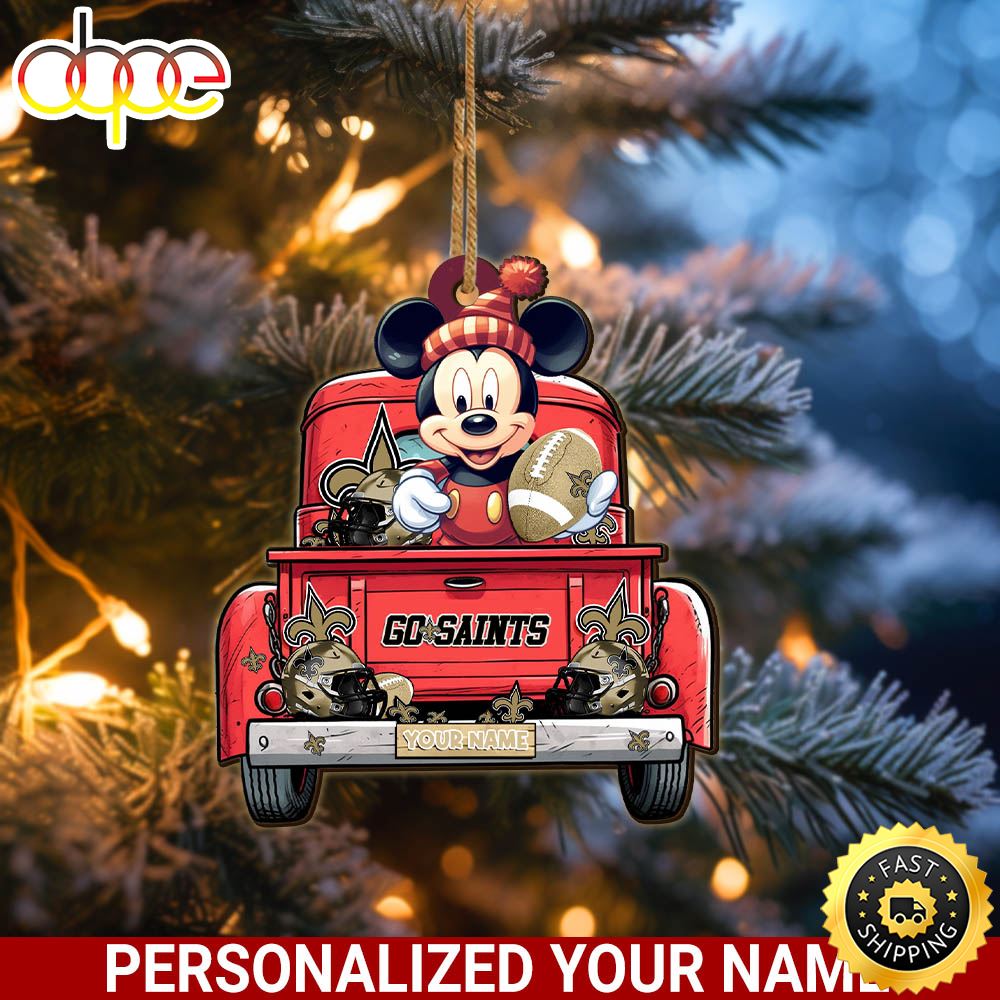 New Orleans Saints Mickey Mouse Ornament Personalized Your Name Sport Home Decor Ywu7nq.jpg